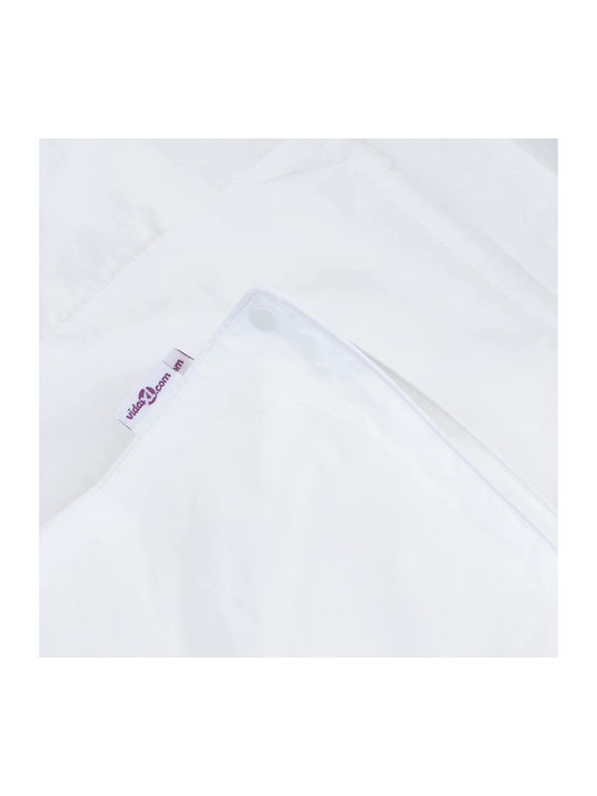 vidaXL Bettdecken-Set Großes Doppelbett mit Microfiber-Füllung 240x200cm White 3Stück
