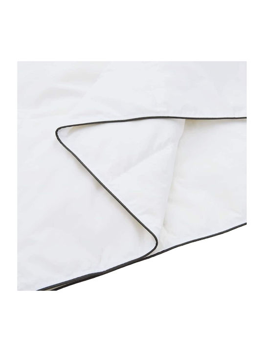 vidaXL Bettdecken-Set Großes Doppelbett mit Microfiber-Füllung 220x260cm White 3Stück