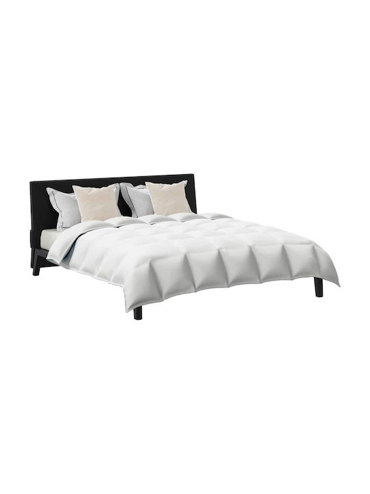 vidaXL Bettdecken-Set Doppelbett mit Microfiber-Füllung 200x200cm White 3Stück