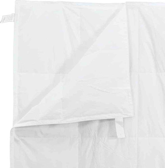 vidaXL Комплект Пухено Куинсайз с Пълнеж Microfiber 240x200бр Бял 3бр