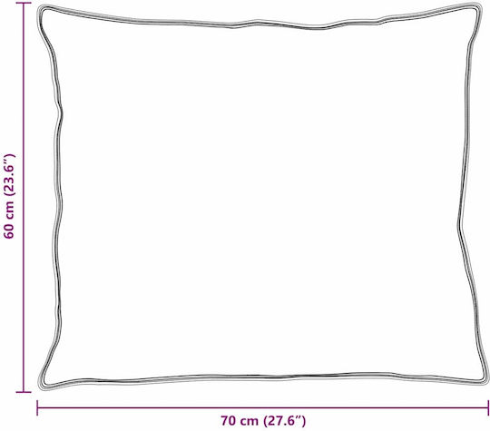 vidaXL Комплект Пухено Двойно с Пълнеж Microfiber 200x220бр Бял 3бр