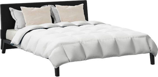 vidaXL Σετ Πάπλωμα Υπέρδιπλο με Γέμιση Microfiber 220x260εκ. Λευκό 3τμχ