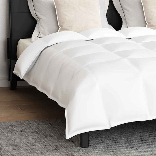 vidaXL Σετ Πάπλωμα Υπέρδιπλο με Γέμιση Microfiber 220x260εκ. Λευκό 3τμχ