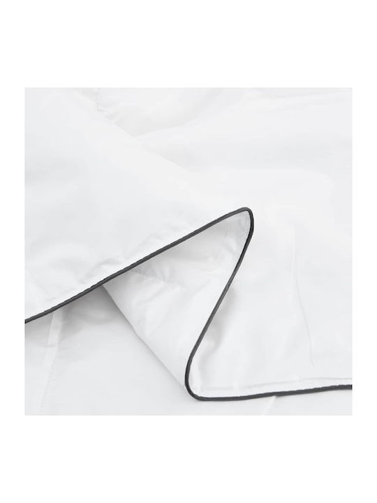 vidaXL Bettdecken-Set Doppelbett mit Microfiber-Füllung 200x200cm White 3Stück
