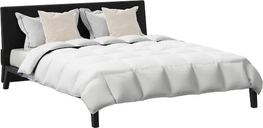 vidaXL Bettdecken-Set Doppelbett mit Microfiber-Füllung 200x240cm White 3Stück