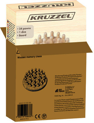 Kruzzel Holz-Schachfiguren Braun