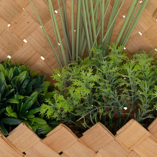 Artificial Plant Hanging Pot 24x11x27 A-s Jika 206554 24x11x27 Bamboo