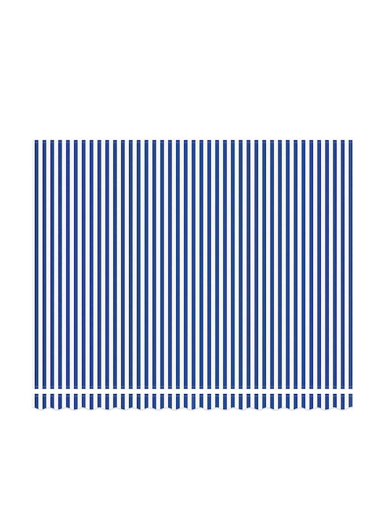 vidaXL Τέντα Βεράντας με Led Μπλε 4x3m