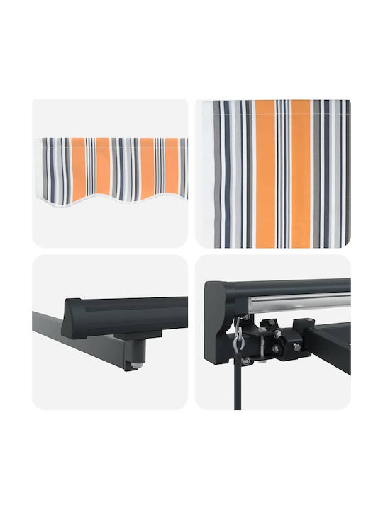 vidaXL Tenda-Rahmen Terrasse 3x2.5m