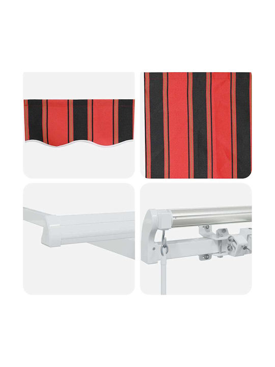 vidaXL Terrace Wall Tent Orange 3.5x2.5cm