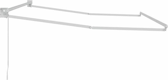 vidaXL Πλαίσιο Τέντας Λευκό 2.5x3.5m