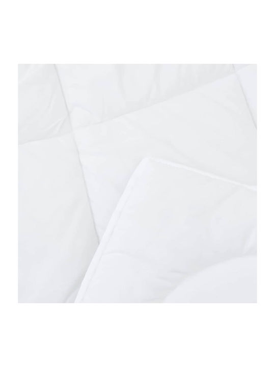 vidaXL Κουβέρτα King Size 260x220εκ. Λευκό