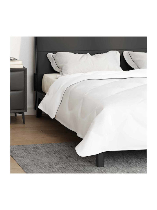vidaXL Κουβέρτα King Size 260x220εκ. Λευκό