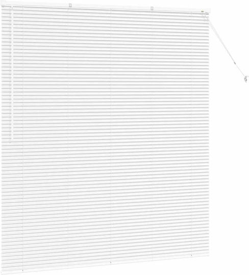 vidaXL Beschattungsrollo Aluminium in Weiß Farbe L160xH175cm