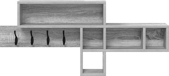 vidaXL Κρεμάστρα Τοίχου Ξύλινη Γκρι 100x12cm