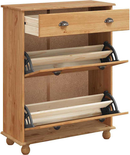 Schuhschrank aus Massivholz 85x35x108cm