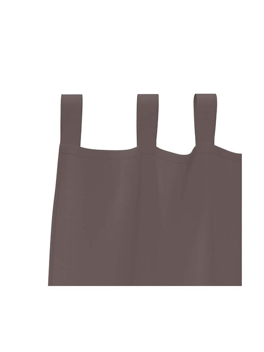 vidaXL Set Curtains Blackout Window with Tab Top Brown 140x175cm