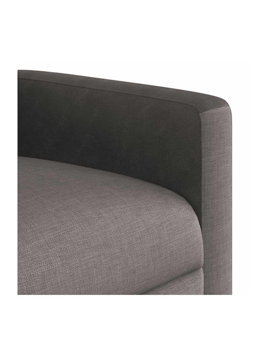 Πολυθρόνα με Υποπόδιο Taupe 50x54x100cm