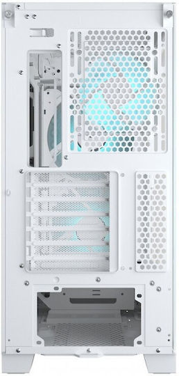 Cougar Airface Eco RGB Gaming Midi Tower Κουτί Υπολογιστή με Πλαϊνό Παράθυρο Λευκό