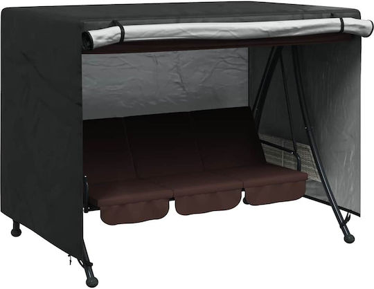 vidaXL Waterproof Garden Swing Cover Black 220x150x150cm
