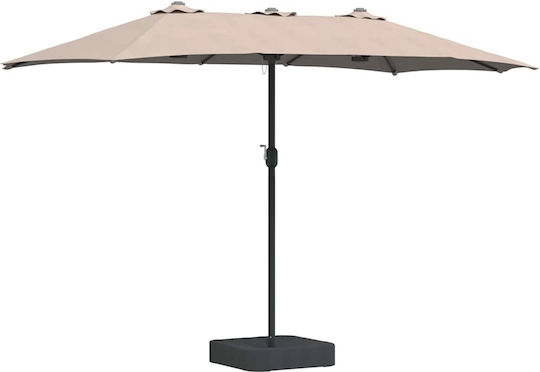 Umbrelă Din aluminiu Maro cu Volan 3.85x2.09m