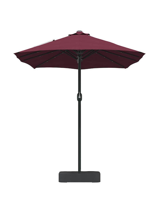 Umbrelă Din Aluminiu Burgundy 3.85x2.09xÎnălțime2.44m