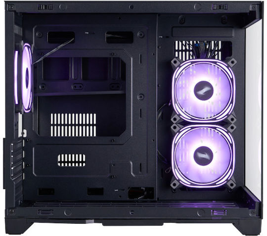 1STPLAYER MV6-TP Gaming Mini Tower Κουτί Υπολογιστή με Πλαϊνό Παράθυρο και ARGB Φωτισμό Μαύρο