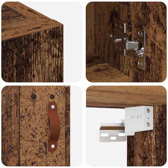 vidaXL Badezimmerschrank B60xT31xH70cm Braun