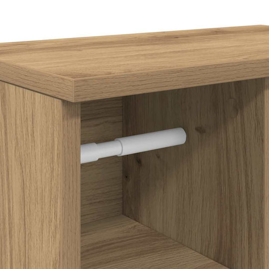 vidaXL Ντουλάπι Μπάνιου 39x22x90cm Δρυς
