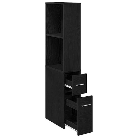 vidaXL Ντουλάπι Μπάνιου 22x41x135cm Δρυς