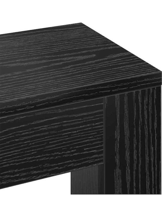 vidaXL Black Particleboard Radiator Cover 78x20x82cm