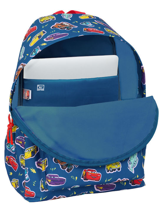 Laptop-Rucksack Autos Rennen Marineblau 31 x 43 x 13 cm