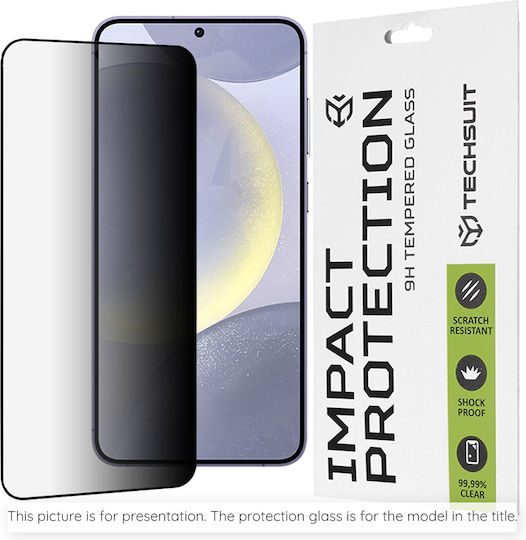 Techsuit Full Glue Privacy Tempered Glass Μαύρο (Galaxy S21 5G)