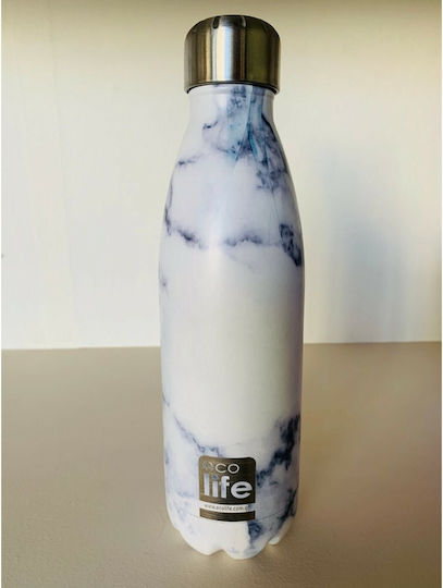 Ecolife Bottle Bottle Thermos Stainless Steel BPA Free 500ml Marble