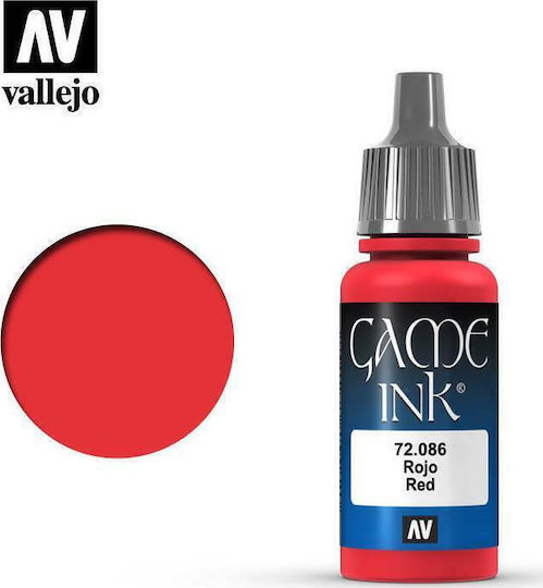 Acrylicos Vallejo Game Ink Culoare Modelism Red 17ml