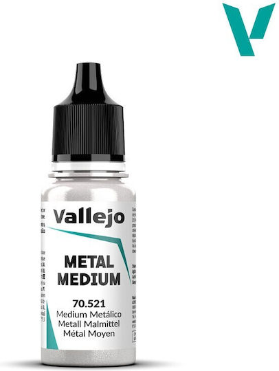 Acrylicos Vallejo Χρώμα Μοντελισμού σε Ασημί χρώμα 18ml