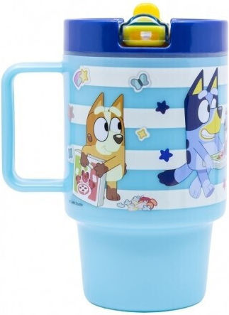Bluey Sticlă Pentru Copii Termos Bluey Plastic 530ml