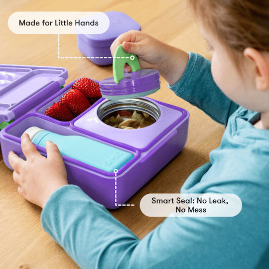 Omie Omiebox Plastic Kids' Food Container Lilac