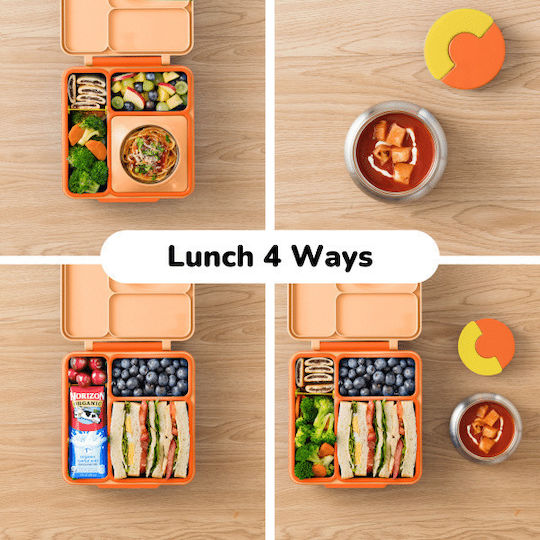 Omie Omiebox Plastic Kids' Food Container Orange