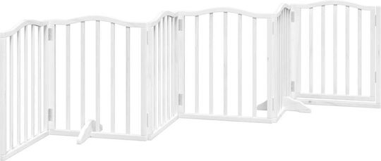 vidaXL Divider de verandă pentru Câini de Culoare Alb 300 x 60cm