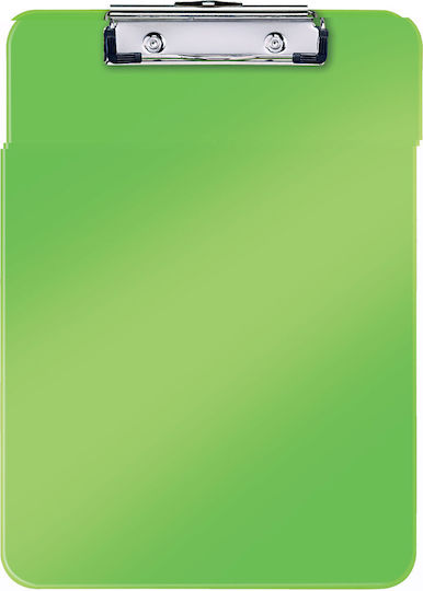 Leitz Wow Plain Clipboard A4 100 Sheets Green