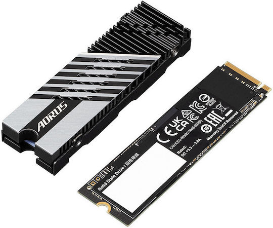 Gigabyte AORUS Gen4 7300 SSD 2TB M.2 Type with PCI Express 4.0 Connection PS5 Compatible AG4732TB N