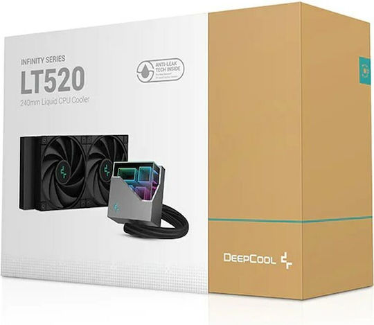 Deepcool LT520 Υδρόψυξη AIO CPU με 2 Ανεμιστήρες 120mm και ARGB Φωτισμό