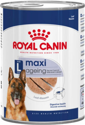 Royal Canin Maxi Wet Food for Senior Dogs in Cans Diet with Meat and Poultry 410gr
