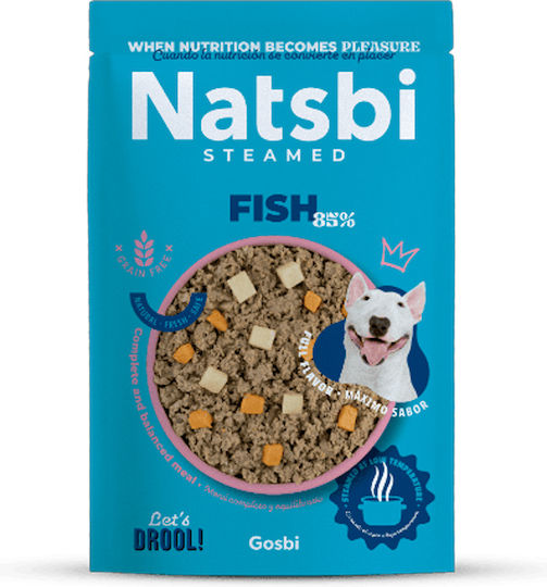 Natsbi Wet Food for Puppies Diet with Fish and Vegetables 200gr