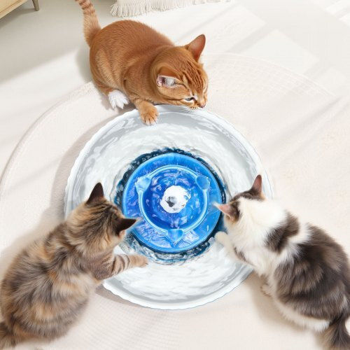 Vevor Ceramic Water Fountain for Dog & Cat 2 x 2.1lt