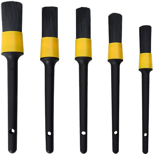 vidaXL Perii de Curățare pentru Materiale plastice pentru interior - Tabloul de bord Auto 19buc