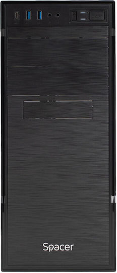 Spacer Apollo Middle Tower Carcasă Calculator Negru