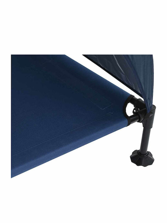 vidaXL Erhöht Hundebett Blau 81x127cm.