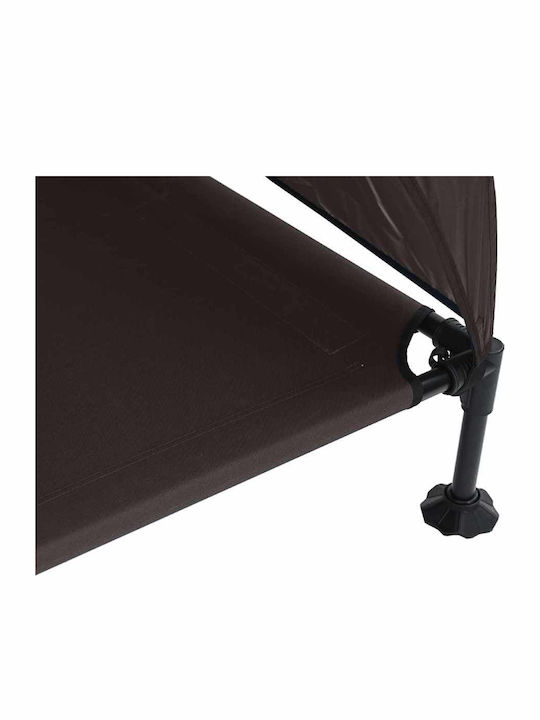 vidaXL Στρώμα Σκύλου Ορθογώνιο Καφέ 81x127εκ.
